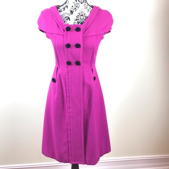 Chloe Dresses & Skirts - Chloe Elegant Women’s Wool Dress Pink Black